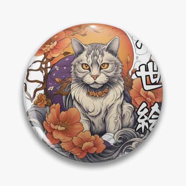 Item preview, monmon japan cat flow ninja cat design for essential t-shirt designed and sold by puurfectcat.