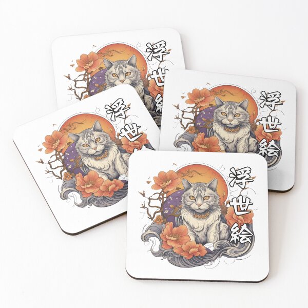 Item preview, monmon japan cat flow ninja cat design for essential t-shirt designed and sold by puurfectcat.