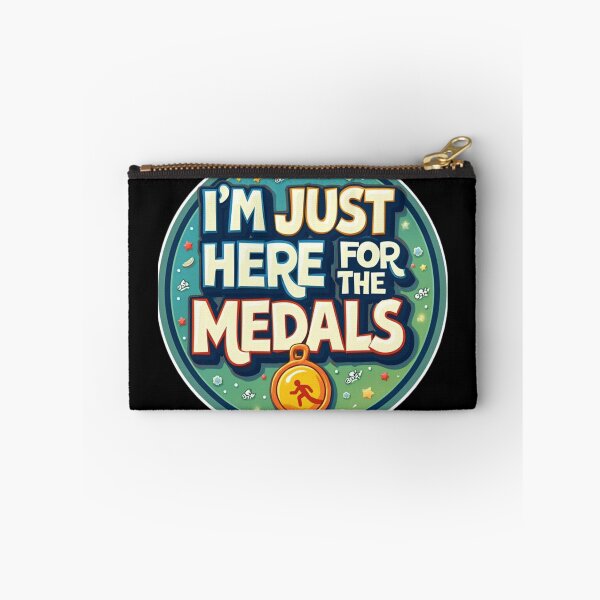Item preview, Triathlon Humor: I'm Just Here for the Medals – Funny Athlete Quote designed and sold by Triathlongram.
