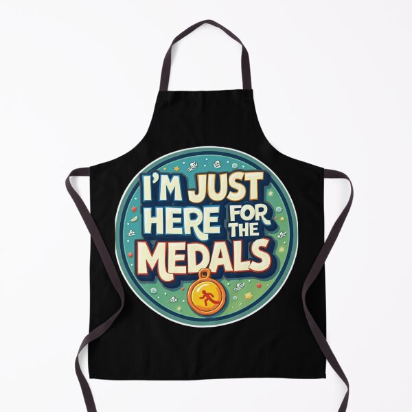 Item preview, Triathlon Humor: I'm Just Here for the Medals – Funny Athlete Quote designed and sold by Triathlongram.