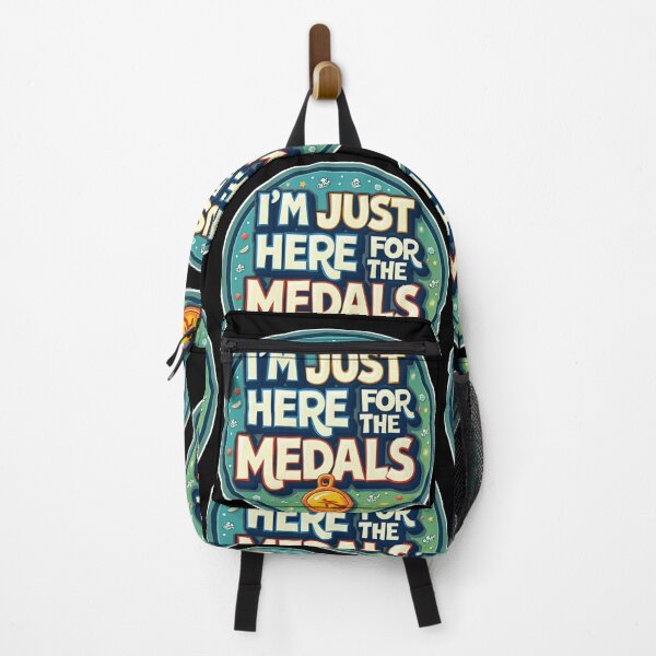 Item preview, Triathlon Humor: I'm Just Here for the Medals – Funny Athlete Quote designed and sold by Triathlongram.
