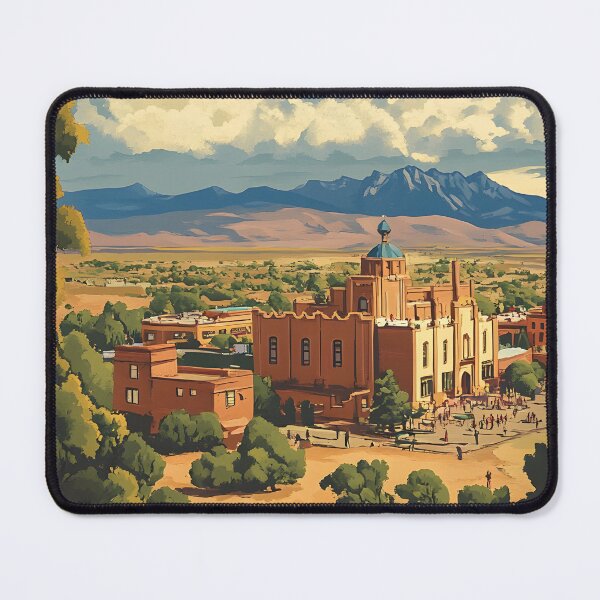 Item preview, Santa Fe New Mexico Vintage Travel Poster designed and sold by Boddicca.