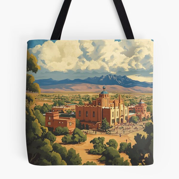 Item preview, Santa Fe New Mexico Vintage Travel Poster designed and sold by Boddicca.
