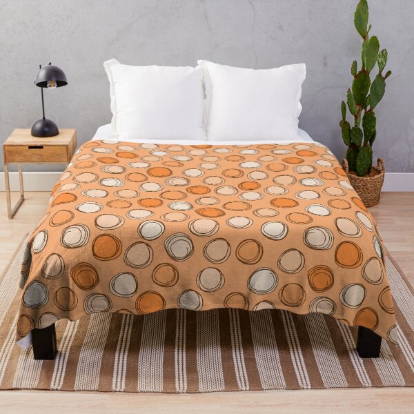 Item preview, Dodle organic irregular circles mango coral orange designed and sold by FrancesPoff.