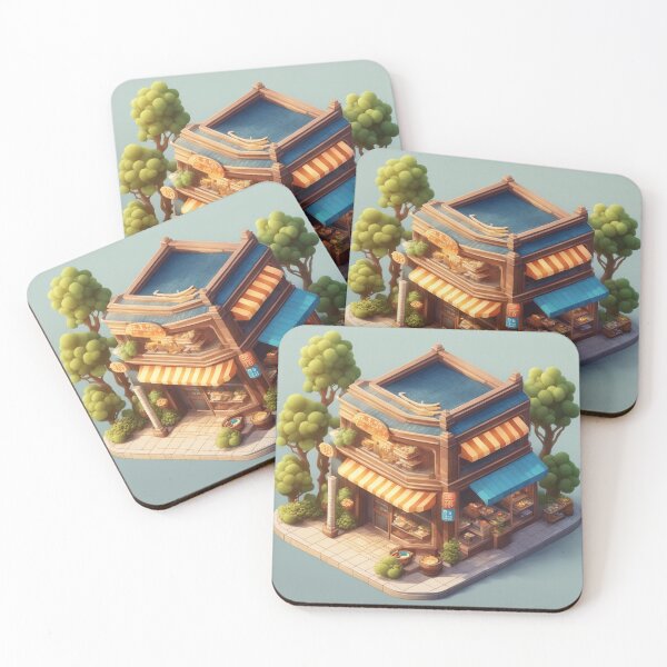 Item preview, Ramen Noodle Shop Building Isometric Cartoon Vector Icon Illustration designed and sold by hjian8219.
