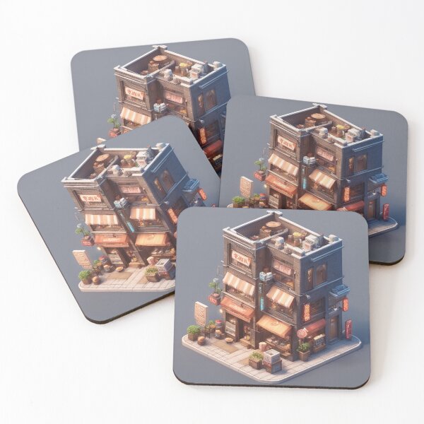Item preview, Ramen Noodle Shop Building Isometric Cartoon Vector Icon Illustration designed and sold by hjian8219.