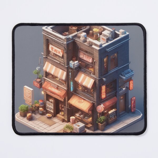Item preview, Ramen Noodle Shop Building Isometric Cartoon Vector Icon Illustration designed and sold by hjian8219.
