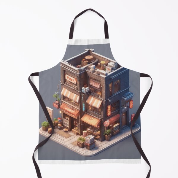 Item preview, Ramen Noodle Shop Building Isometric Cartoon Vector Icon Illustration designed and sold by hjian8219.