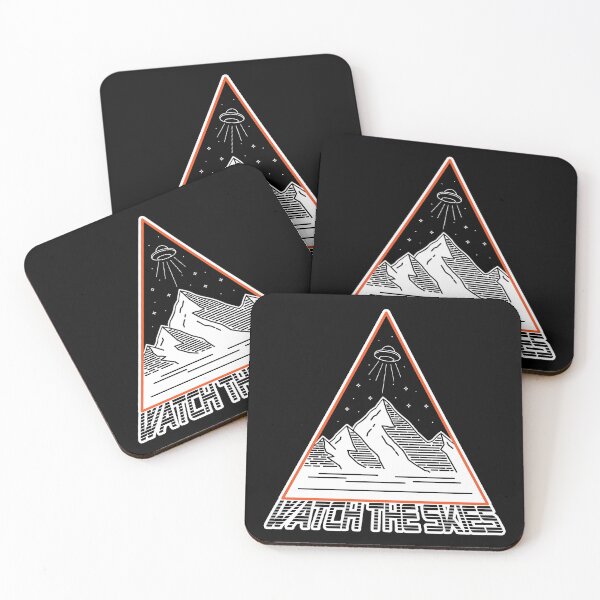 Item preview, Watch The Skies Paranormal UFO Supernatural Flying Saucer Extraterrestrial Aliens Apparel Design designed and sold by Axolotl Apparel.