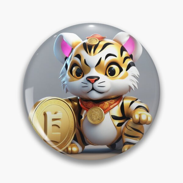 Item preview, Cute Chinese Tiger Holding Gold Coin Cartoon Vector Icon Illustration designed and sold by hjian8219.