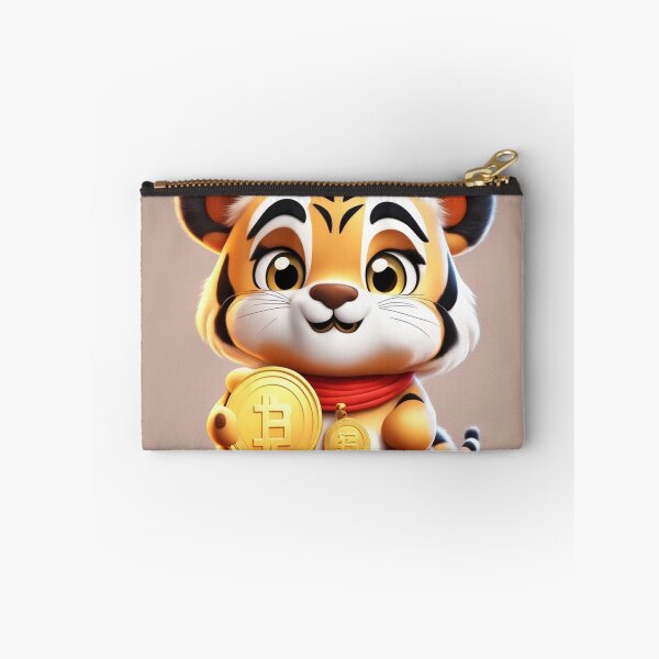 Item preview, Cute Chinese Tiger Holding Gold Coin Cartoon Vector Icon Illustration designed and sold by hjian8219.