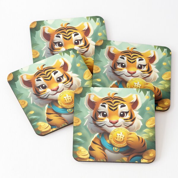 Item preview, Cute Chinese Tiger Holding Gold Coin Cartoon Vector Icon Illustration designed and sold by hjian8219.