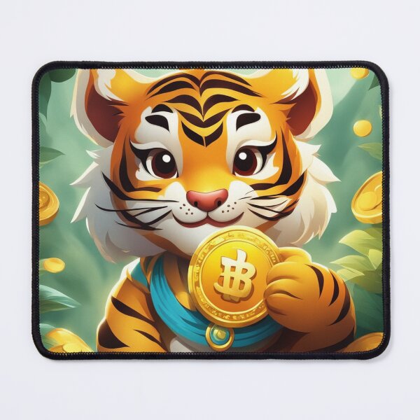 Item preview, Cute Chinese Tiger Holding Gold Coin Cartoon Vector Icon Illustration designed and sold by hjian8219.