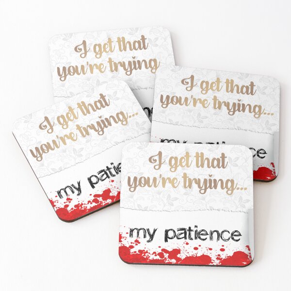 I get that you're trying... Design 1 Coasters (Set of 4)