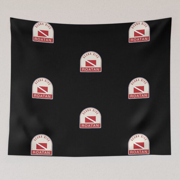 Item preview, Scuba dive, Roatan, Honduras, dive flag design, all profit supports ocean conservation  designed and sold by seekingclarity.