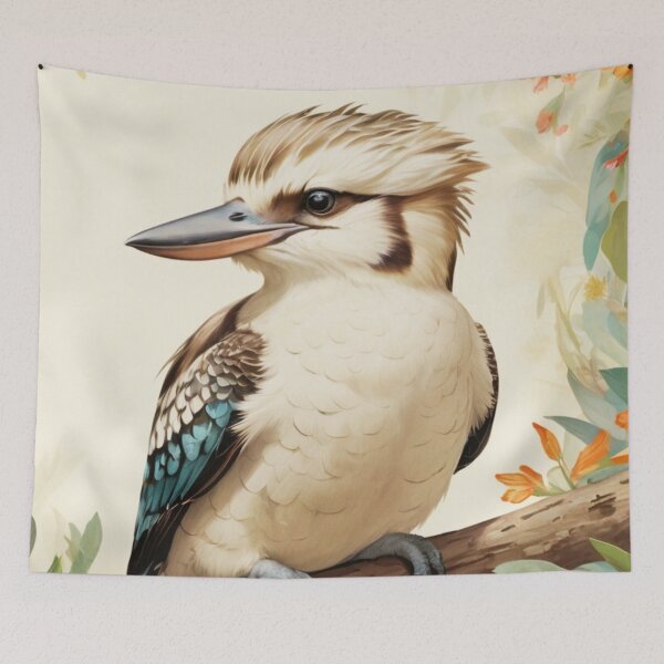 Item preview, Kookaburra Floral Painting designed and sold by ChaosReigns91.