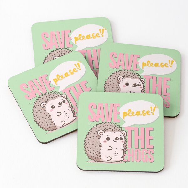 Item preview, Save the Hedgehog - Kawaii  designed and sold by cutecozynook.