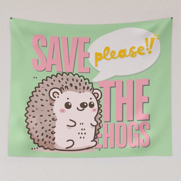 Item preview, Save the Hedgehog - Kawaii  designed and sold by cutecozynook.
