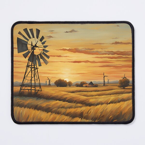 Item preview, Windmill on the prairie designed and sold by NicMacTees.
