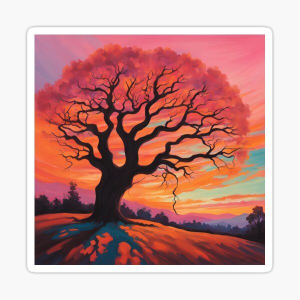 Item preview, Spooky tree at sunset.  designed and sold by NicMacTees.