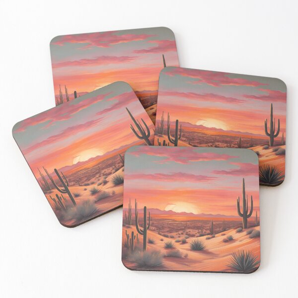 Item preview, Desert at sunset print. designed and sold by NicMacTees.