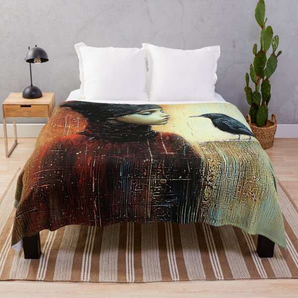 Item preview, Girl and the bird - An abstract minimalistic masterpiece designed and sold by UmagineArts.