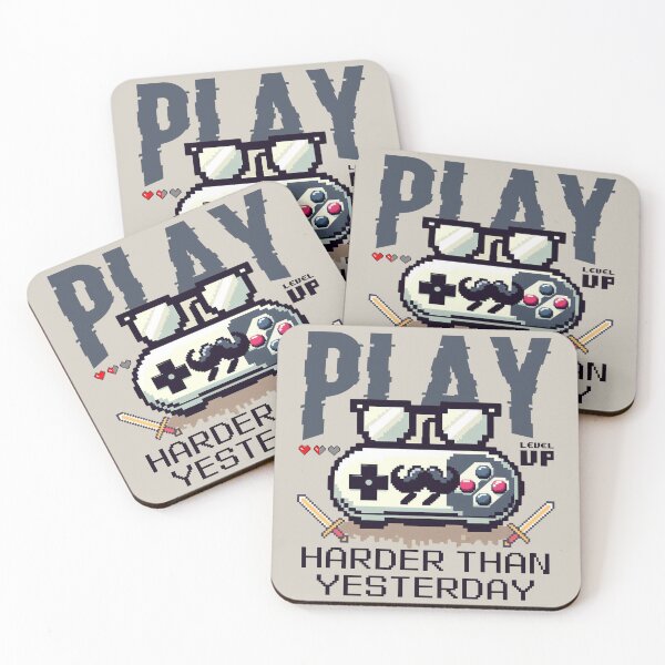 Item preview, Play harder than yesterday designed and sold by Peerless-Prime.