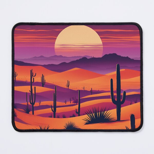 Item preview, Retro desert sunset print designed and sold by NicMacTees.