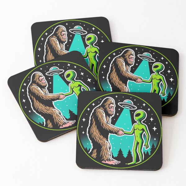 Item preview, Bigfoot Alien Alliance - Funny Scifi Cryptid designed and sold by Nostalgia Busters.