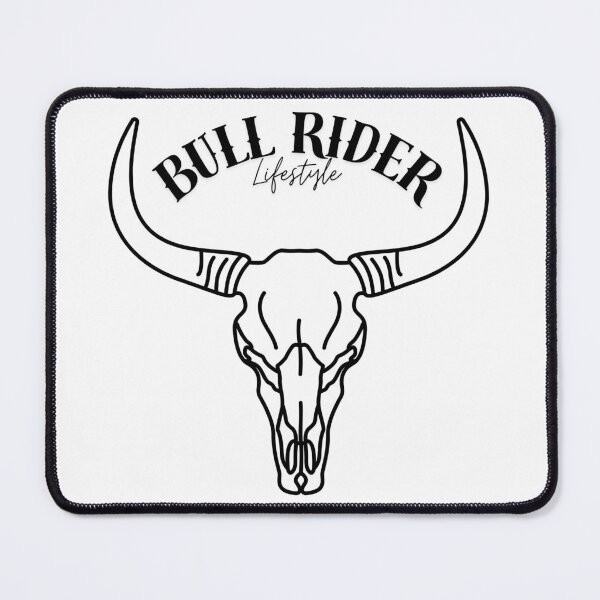 Item preview, Bull Rider Lifestyle Skull designed and sold by SillyTeesforYou.