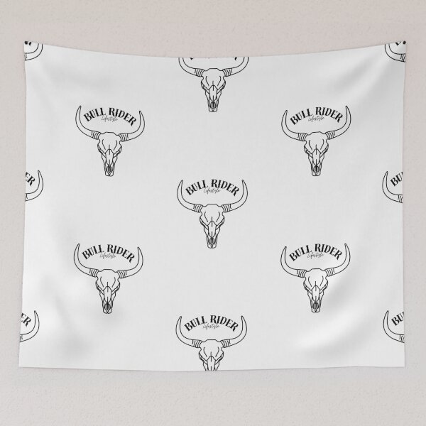 Item preview, Bull Rider Lifestyle Skull designed and sold by SillyTeesforYou.