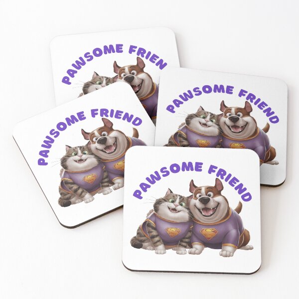 Item preview, pawsome friend super cat and super dog  designed and sold by digilabs.