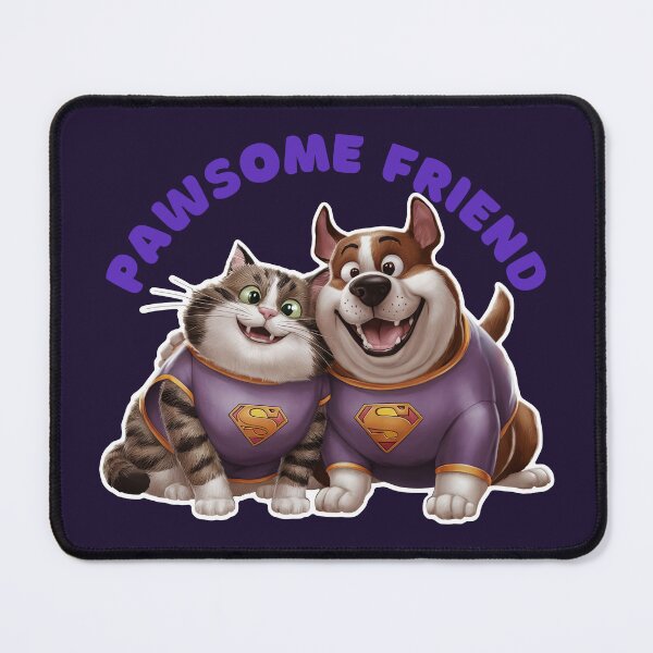 Item preview, pawsome friend super cat and super dog designed and sold by digilabs.