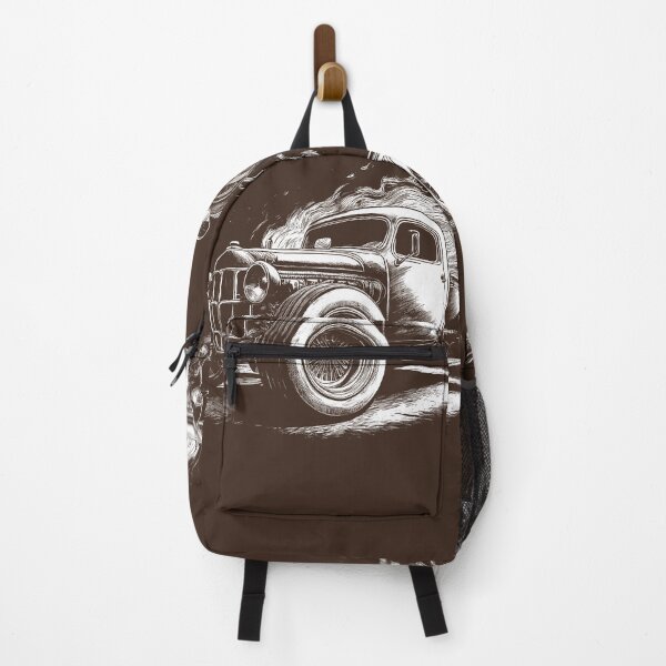 Item preview, Pickup Hot Rod Vintage Car Draw Illustration Black and White Sketch designed and sold by Horizon Illustration Motor Company.