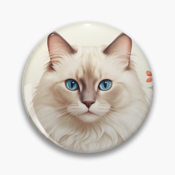 Item preview, Ragdoll Cat Flower Painting designed and sold by ChaosReigns91.