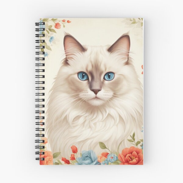 Item preview, Ragdoll Cat Flower Painting designed and sold by ChaosReigns91.