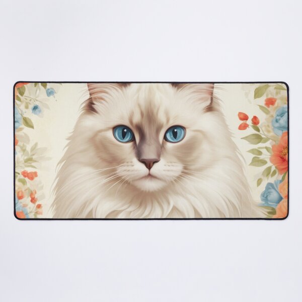 Item preview, Ragdoll Cat Flower Painting designed and sold by ChaosReigns91.