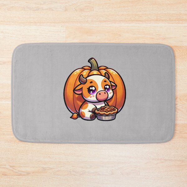 Item preview, Pumpkin Cow eating pecan pie stickers and more designed and sold by CRandRRstickers.