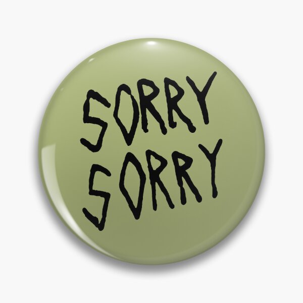 Item preview, Sorry Sorry Handwritten Black Lettering designed and sold by aestheticqueen.
