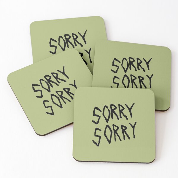 Item preview, Sorry Sorry Handwritten Black Lettering designed and sold by aestheticqueen.
