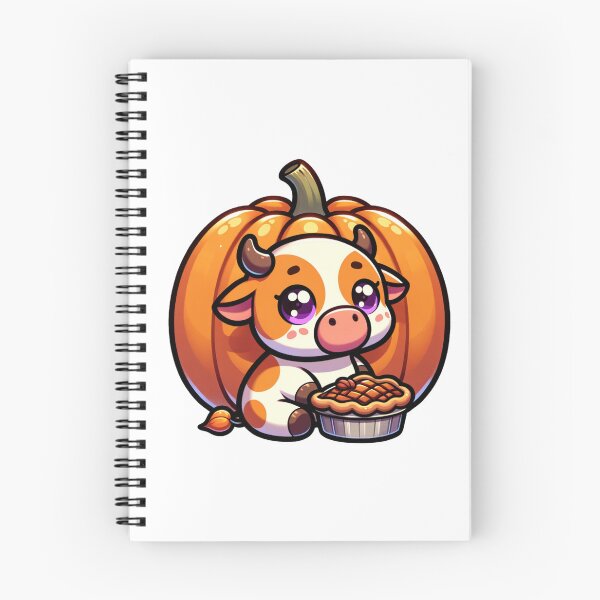 Item preview, Pumpkin Cow eating pecan pie stickers and more designed and sold by CRandRRstickers.