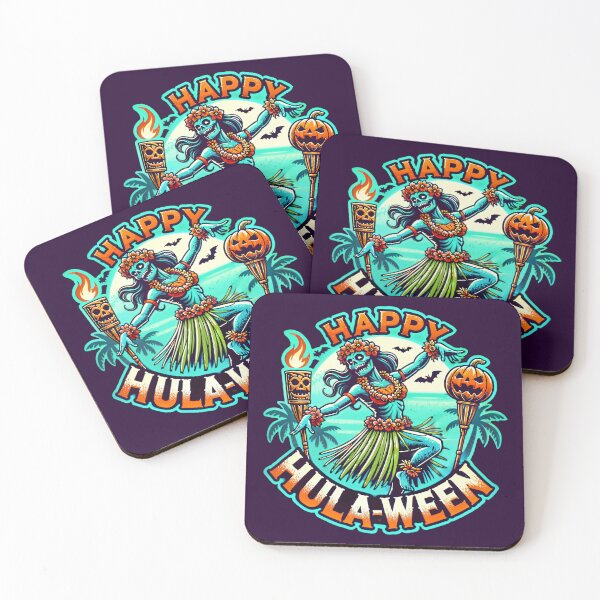 Item preview, Happy Hulaween Spooky Halloween Island Zombie Hula Dancer designed and sold by Victor Shadehorn.