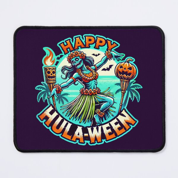 Item preview, Happy Hulaween Spooky Halloween Island Zombie Hula Dancer designed and sold by Victor Shadehorn.