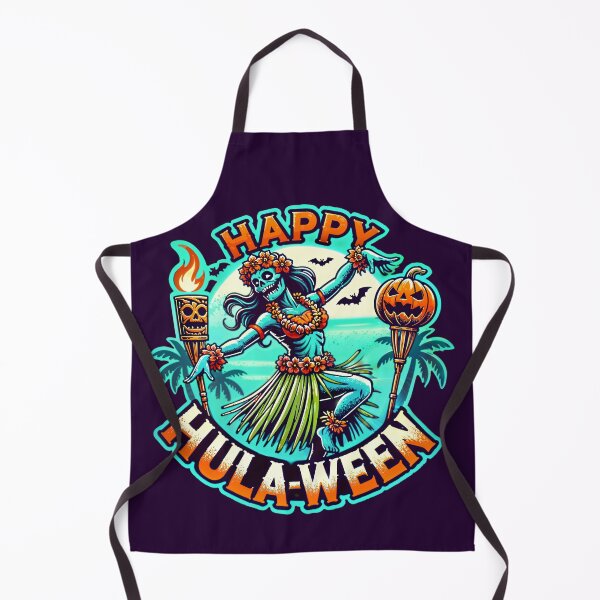 Item preview, Happy Hulaween Spooky Halloween Island Zombie Hula Dancer designed and sold by Victor Shadehorn.