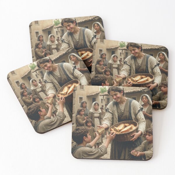 Item preview, Giving Bread (Christ's Childhood) designed and sold by Leslie Pardew.