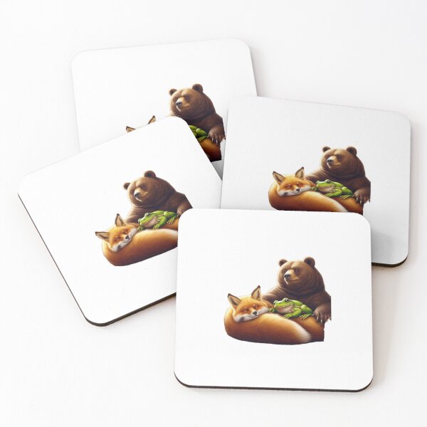 Item preview, Cute forest animals laying together designed and sold by tuckercotten.