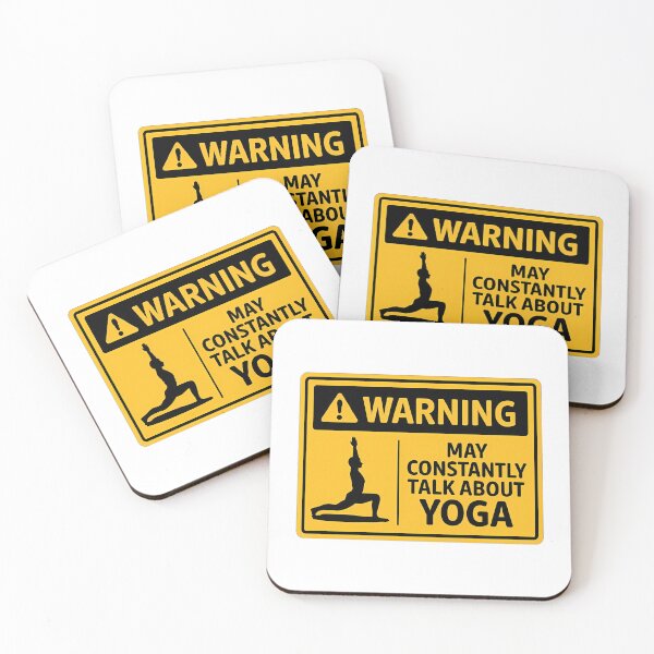 Item preview, Yoga Caution Sign – Perfect Gift for Yoga Lovers and Instructors designed and sold by magicalshops.