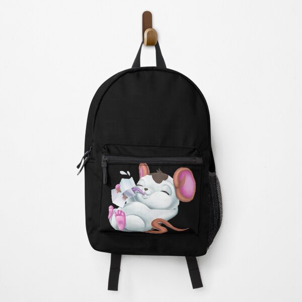 Item preview, Chubby cartoon mouse drinking milk. designed and sold by claireseyeview.