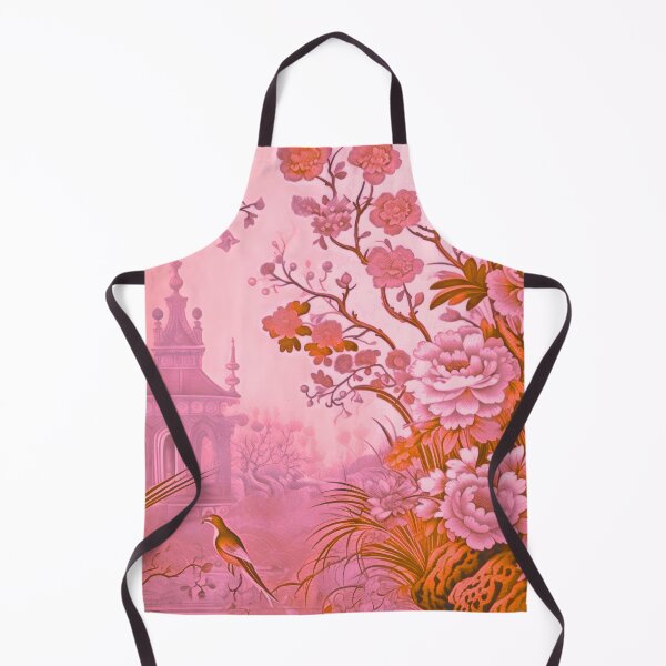 Item preview, Vermillion Pastoral Pavillion Chinoiserie designed and sold by TheChinoiserie.