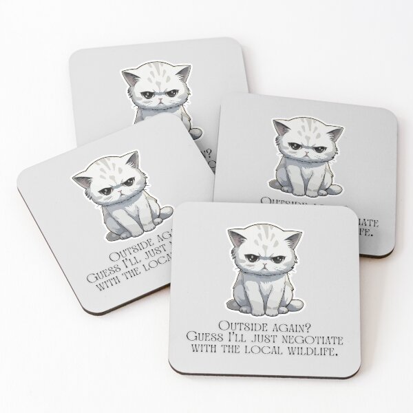 Item preview, Outdoor Cat #catindoor #catcare #catsafety #catoutdoors #outdoorcat designed and sold by Anna Halasek.